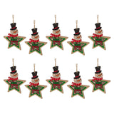 Maxbell 10Pcs Christmas Tree Decoration Pendant for Home Decor Snowman