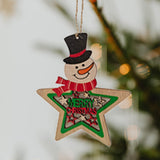 Maxbell 10Pcs Christmas Tree Decoration Pendant for Home Decor Snowman