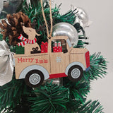 Maxbell 10Pcs Christmas Tree Decoration Pendant for Home Decor Elk and Car