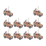 Maxbell 10Pcs Christmas Tree Decoration Pendant for Home Decor Snowman and Car