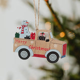 Maxbell 10Pcs Christmas Tree Decoration Pendant for Home Decor Snowman and Car