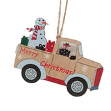 Maxbell 10Pcs Christmas Tree Decoration Pendant for Home Decor Snowman and Car