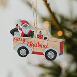 Maxbell 10Pcs Christmas Tree Decoration Pendant for Home Decor Santa and Car