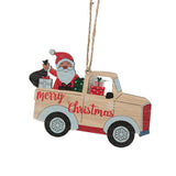 Maxbell 10Pcs Christmas Tree Decoration Pendant for Home Decor Santa and Car