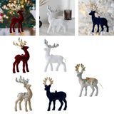 Maxbell Elk Christmas Tree Decoration Gift Decorative for Xmas Tree Photography Prop Red