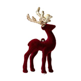 Maxbell Elk Christmas Tree Decoration Gift Decorative for Xmas Tree Photography Prop Red