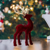 Maxbell Elk Christmas Tree Decoration Gift Decorative for Xmas Tree Photography Prop Red