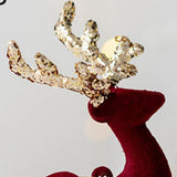 Maxbell Elk Christmas Tree Decoration Gift Decorative for Xmas Tree Photography Prop Red