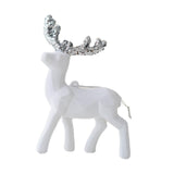 Maxbell Elk Christmas Tree Decoration Gift Decorative for Xmas Tree Photography Prop White