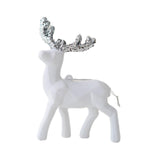 Maxbell Elk Christmas Tree Decoration Gift Decorative for Xmas Tree Photography Prop White