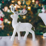 Maxbell Elk Christmas Tree Decoration Gift Decorative for Xmas Tree Photography Prop White