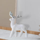 Maxbell Elk Christmas Tree Decoration Gift Decorative for Xmas Tree Photography Prop White