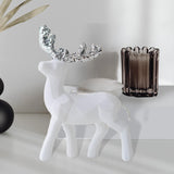 Maxbell Elk Christmas Tree Decoration Gift Decorative for Xmas Tree Photography Prop White