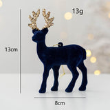Maxbell Elk Christmas Tree Decoration Gift Decorative for Xmas Tree Photography Prop Blue