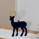 Maxbell Elk Christmas Tree Decoration Gift Decorative for Xmas Tree Photography Prop Blue