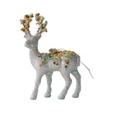Maxbell Elk Christmas Tree Decoration Gift Decorative for Xmas Tree Photography Prop Argent