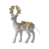 Maxbell Elk Christmas Tree Decoration Gift Decorative for Xmas Tree Photography Prop Argent