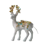 Maxbell Elk Christmas Tree Decoration Gift Decorative for Xmas Tree Photography Prop Argent