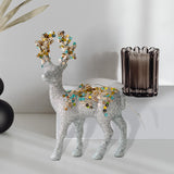 Maxbell Elk Christmas Tree Decoration Gift Decorative for Xmas Tree Photography Prop Argent