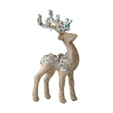 Maxbell Elk Christmas Tree Decoration Gift Decorative for Xmas Tree Photography Prop Champagne