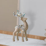 Maxbell Elk Christmas Tree Decoration Gift Decorative for Xmas Tree Photography Prop Champagne