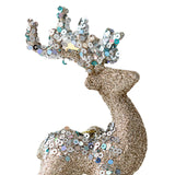 Maxbell Elk Christmas Tree Decoration Gift Decorative for Xmas Tree Photography Prop Champagne