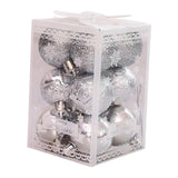 Maxbell 12Pcs Seasonal Decorations Decorative for Office Building Argent