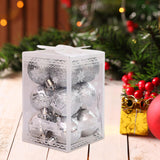 Maxbell 12Pcs Seasonal Decorations Decorative for Office Building Argent