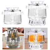 Maxbell Sake Pot Set Sake Carafe Bottle Cold Sake Glasses for Dining Table Birthday Without Holder