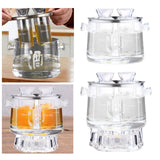 Maxbell Sake Pot Set Sake Carafe Bottle Cold Sake Glasses for Dining Table Birthday Without Holder