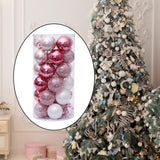 Maxbell 30Pcs 6cm Christmas Tree Pendants Decorative for Window