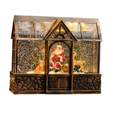 Maxbell Christmas Music Box Lantern with Xmas Tree Snowman Decor for Festival Decor Style A