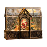 Maxbell Christmas Music Box Lantern with Xmas Tree Snowman Decor for Festival Decor Style A