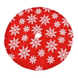 Maxbell 35inch Christmas Tree Skirt Soft Floor Mat for Holiday Party Decorations Style A