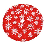 Maxbell 35inch Christmas Tree Skirt Soft Floor Mat for Holiday Party Decorations Style A
