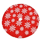 Maxbell 35inch Christmas Tree Skirt Soft Floor Mat for Holiday Party Decorations Style A