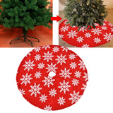 Maxbell 35inch Christmas Tree Skirt Soft Floor Mat for Holiday Party Decorations Style A