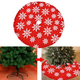 Maxbell 35inch Christmas Tree Skirt Soft Floor Mat for Holiday Party Decorations Style A