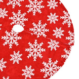 Maxbell 35inch Christmas Tree Skirt Soft Floor Mat for Holiday Party Decorations Style A