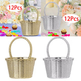 Maxbell 12x Candy box Packaging Decor Storage for Party Decoration Supplies Aureate