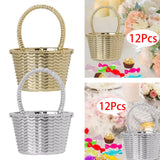 Maxbell 12x Candy box Packaging Decor Storage for Party Decoration Supplies Aureate