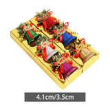 Maxbell 6 Pieces Christmas Bells Decoration Pendant for New Year Festival Decor 4.1cm