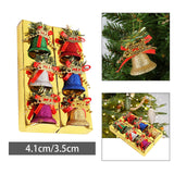 Maxbell 6 Pieces Christmas Bells Decoration Pendant for New Year Festival Decor 4.1cm