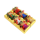 Maxbell 6 Pieces Christmas Bells Decoration Pendant for New Year Festival Decor 4.1cm