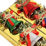 Maxbell 6 Pieces Christmas Bells Decoration Pendant for New Year Festival Decor 4.1cm