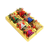 Maxbell 6 Pieces Christmas Bells Decoration Pendant for New Year Festival Decor 3.5cm