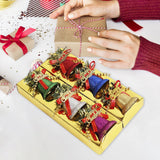 Maxbell 6 Pieces Christmas Bells Decoration Pendant for New Year Festival Decor 3.5cm