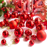 Maxbell Christmas Ball Ornaments Christmas Decorative Ball for Bedroom Party Holiday Red