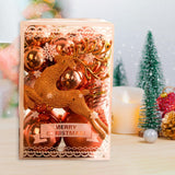 Maxbell Christmas Ball Ornaments Christmas Decorative Ball for Bedroom Party Holiday Rose Aureate