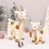 Maxbell Elk Ornament Hotel Shopping Mall Window Party Decor Collectibles 33cm
